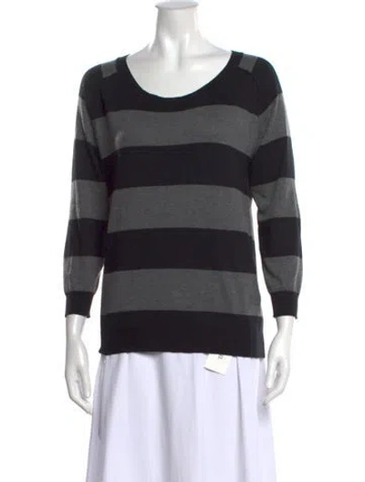 Pre-owned Joie Striped Crew Neck Sweater In Multi