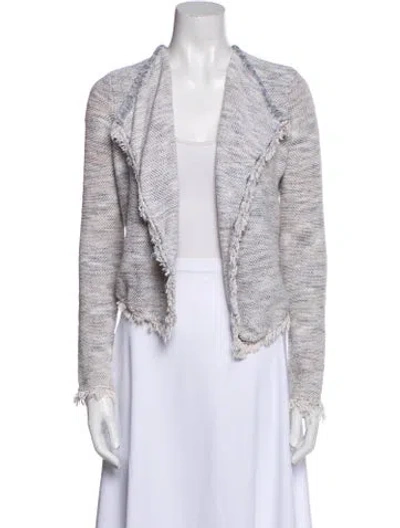 Pre-owned Joie Striped Evening Jacket In White