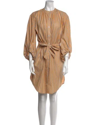Pre-owned Joie Striped Knee-length Dress In Multi