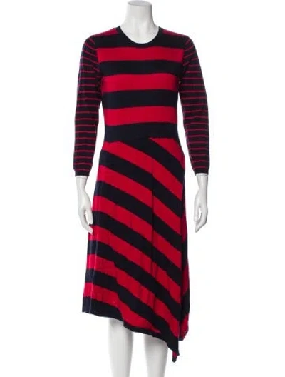 Pre-owned Joie Striped Knee-length Dress In Multi