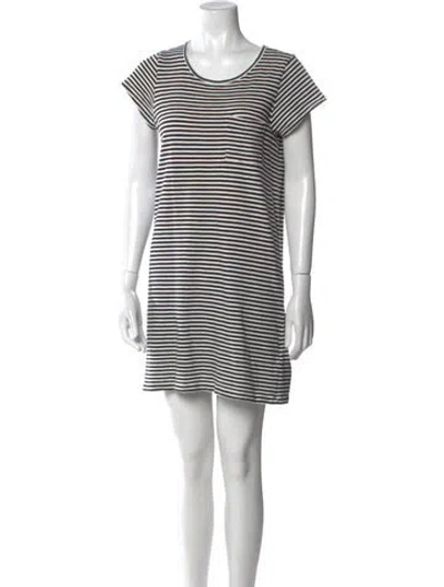 Pre-owned Joie Striped Mini Dress In Multi