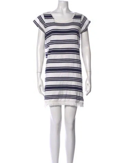 Pre-owned Joie Striped Mini Dress In Multi