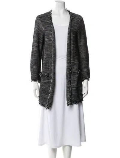 Pre-owned Joie Striped V-neck Sweater In Multi