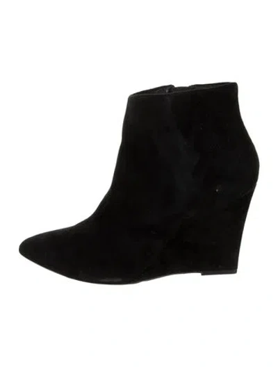 Pre-owned Joie Suede Boots In Black