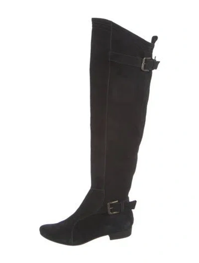 Pre-owned Joie Suede Boots In Black
