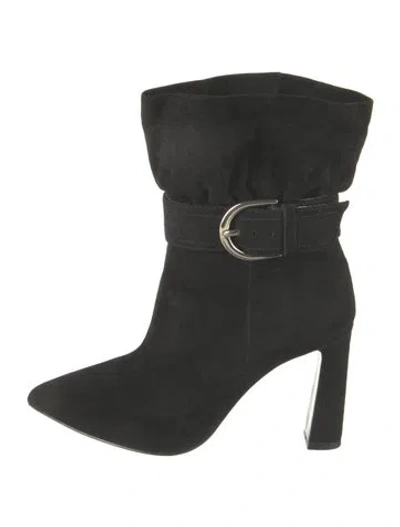 Pre-owned Joie Suede Boots In Black