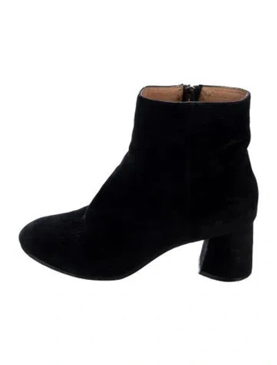 Pre-owned Joie Suede Boots In Black