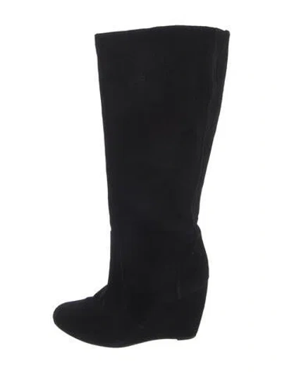 Pre-owned Joie Suede Boots In Black