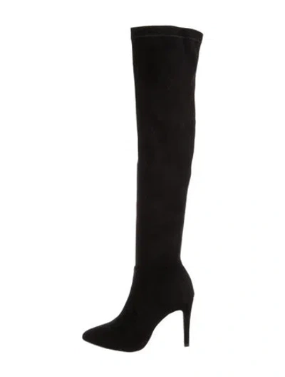 Pre-owned Joie Suede Boots In Black