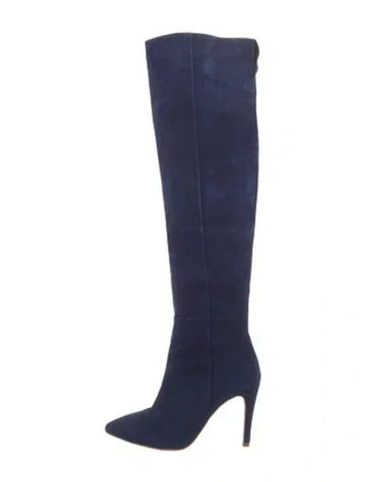 Pre-owned Joie Suede Boots In Blue