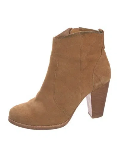 Pre-owned Joie Suede Boots In Brown