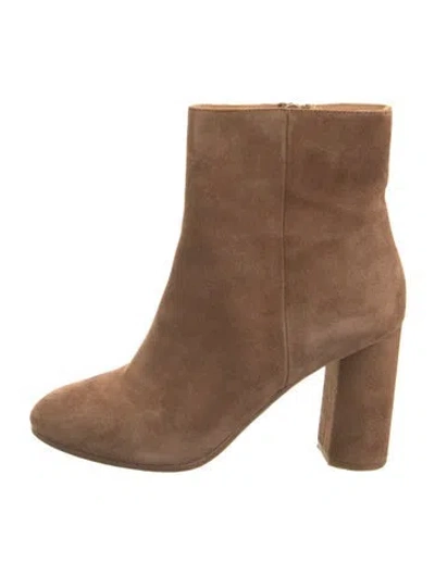Pre-owned Joie Suede Boots In Brown