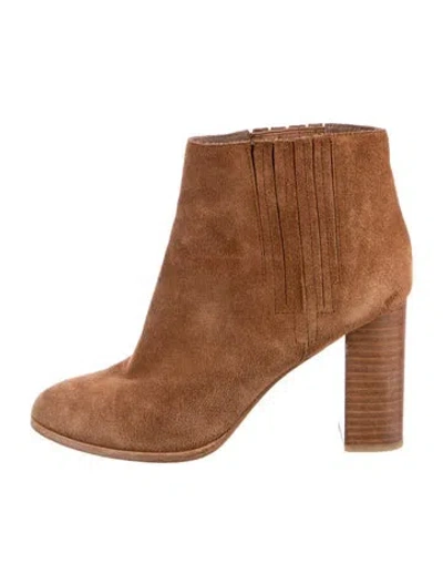 Pre-owned Joie Suede Boots In Brown