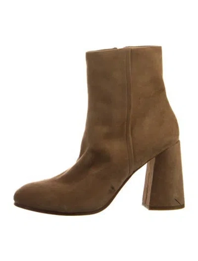 Pre-owned Joie Suede Boots In Brown