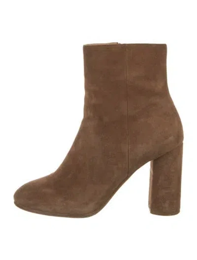 Pre-owned Joie Suede Boots In Brown