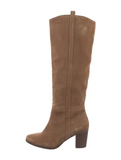 Pre-owned Joie Suede Boots In Brown