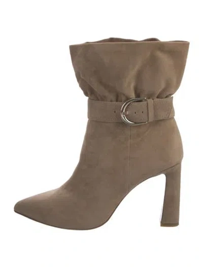 Pre-owned Joie Suede Boots In Brown