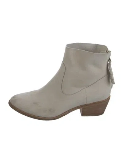 Pre-owned Joie Suede Boots In Gray