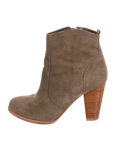 Pre-owned Joie Suede Boots In Gray
