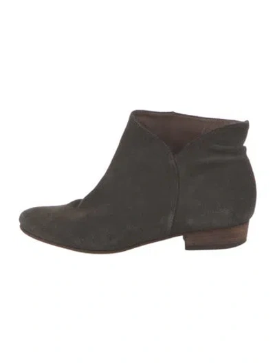 Pre-owned Joie Suede Boots In Gray