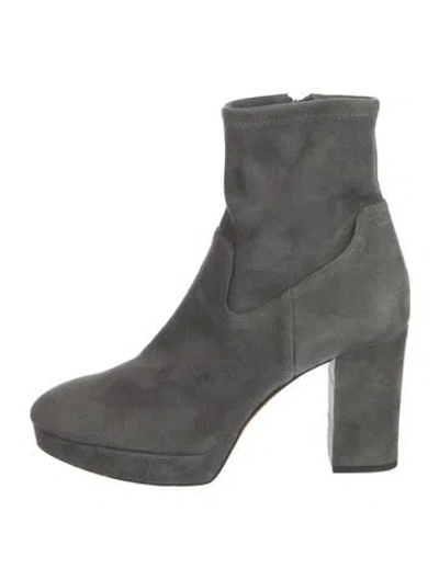 Pre-owned Joie Suede Boots In Gray