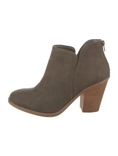 Pre-owned Joie Suede Boots In Green