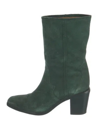 Pre-owned Joie Suede Boots In Green