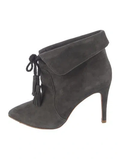 Pre-owned Joie Suede Boots In Grey