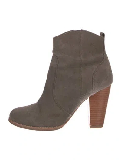 Pre-owned Joie Suede Boots In Neutral
