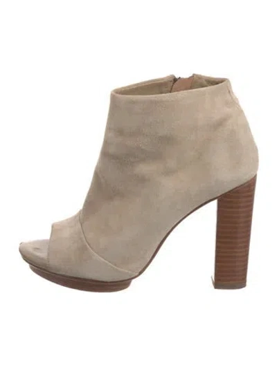 Pre-owned Joie Suede Boots In Neutral