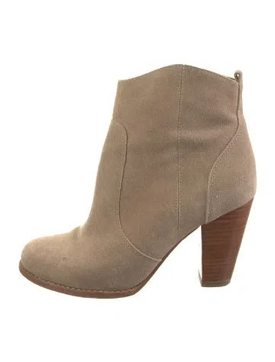 Pre-owned Joie Suede Boots In Neutral