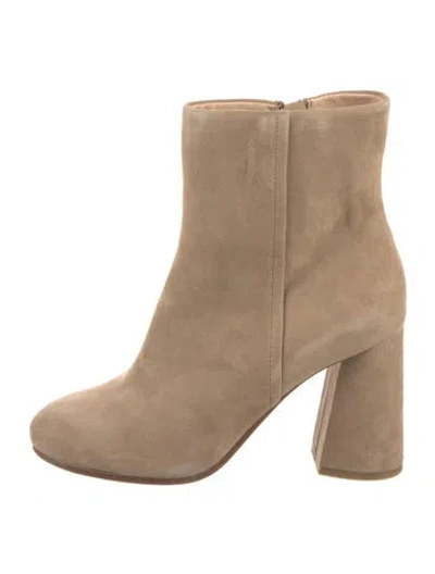 Pre-owned Joie Suede Boots In Neutral