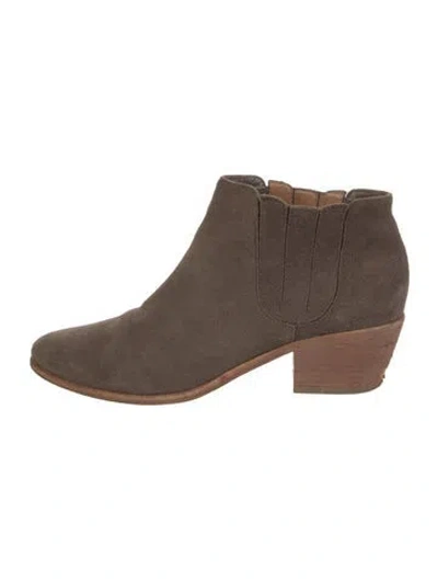 Pre-owned Joie Suede Boots In Neutral