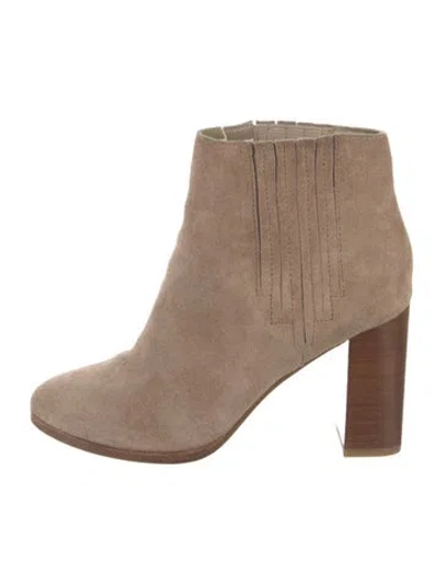 Pre-owned Joie Suede Boots In Neutral