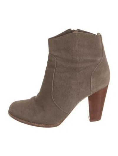 Pre-owned Joie Suede Boots In Neutral