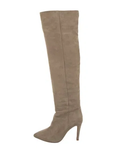 Pre-owned Joie Suede Boots In Neutrals