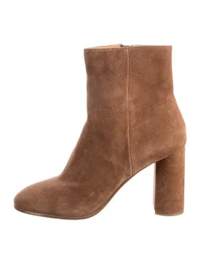 Pre-owned Joie Suede Boots In Neutrals