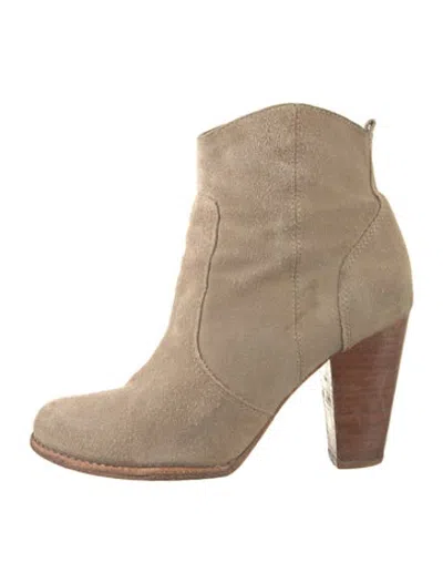 Pre-owned Joie Suede Boots In Neutrals