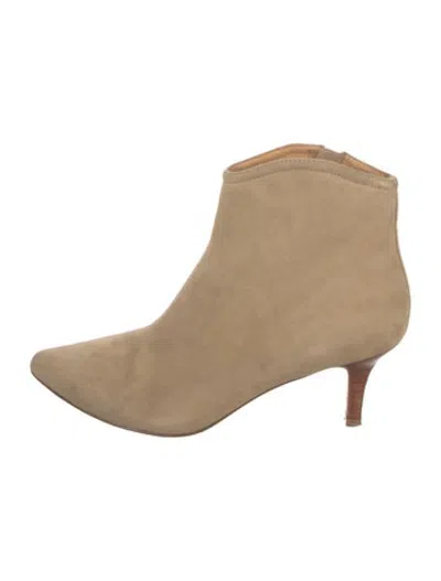 Pre-owned Joie Suede Boots In Neutrals