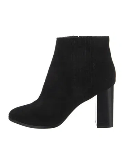 Pre-owned Joie Suede Chelsea Boots In Black
