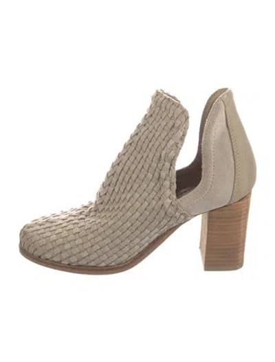Pre-owned Joie Suede Chelsea Boots In Neutral