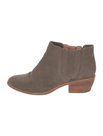Pre-owned Joie Suede Chelsea Boots In Neutral