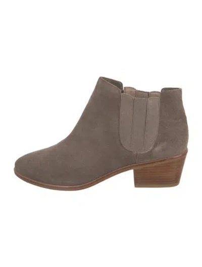 Pre-owned Joie Suede Chelsea Boots In Neutrals