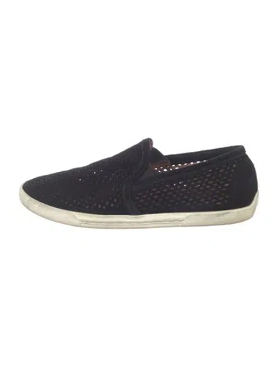 Pre-owned Joie Suede Loafers In Black
