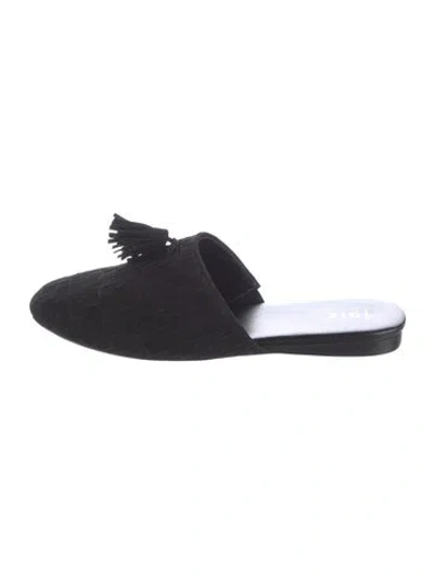 Pre-owned Joie Suede Mules In Black