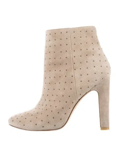 Pre-owned Joie Suede Patterned Boots In Neutrals