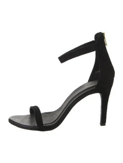 Pre-owned Joie Suede Sandals In Black