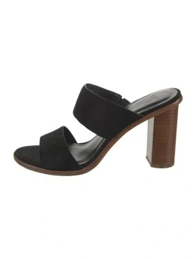 Pre-owned Joie Suede Sandals In Black