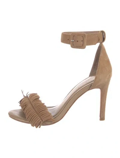 Pre-owned Joie Suede Sandals In Brown