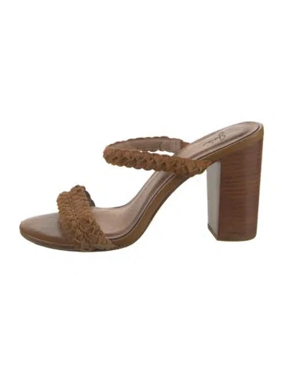 Pre-owned Joie Suede Sandals In Brown